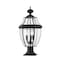Z-Lite Westover 3 Light Outdoor Pier Mounted Fixture, Black & Clear Beveled 580PHB-533PM-BK - alternate 6